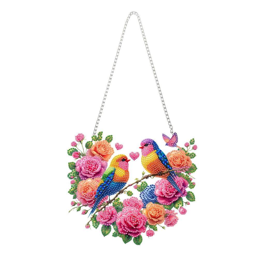 Acrylic Special Shape Flower Bird Love Diamond Painting Ornaments for Art Crafts