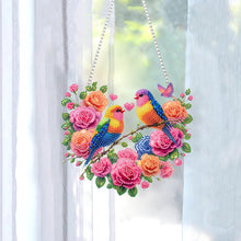 Load image into Gallery viewer, Acrylic Special Shape Flower Bird Love Diamond Painting Ornaments for Art Crafts
