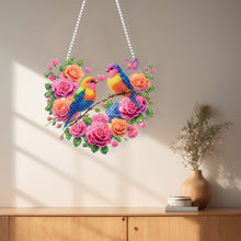 Load image into Gallery viewer, Acrylic Special Shape Flower Bird Love Diamond Painting Ornaments for Art Crafts
