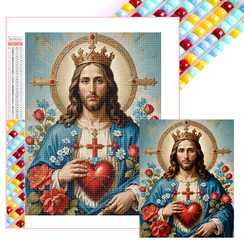 Diamond Painting - Full Square - Faith in Jesus (40*50CM)