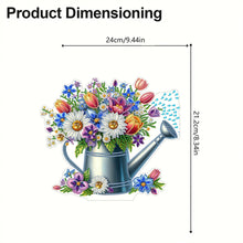 Load image into Gallery viewer, Acrylic Special Shape Flower Kettle 5D DIY Diamond Painting Desktop Ornaments
