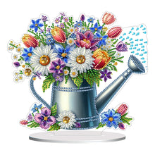 Load image into Gallery viewer, Acrylic Special Shape Flower Kettle 5D DIY Diamond Painting Desktop Ornaments
