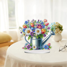 Load image into Gallery viewer, Acrylic Special Shape Flower Kettle 5D DIY Diamond Painting Desktop Ornaments
