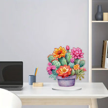 Load image into Gallery viewer, Acrylic Special Shape Cactus Flower 5D DIY Diamond Painting Desktop Ornaments
