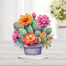 Load image into Gallery viewer, Acrylic Special Shape Cactus Flower 5D DIY Diamond Painting Desktop Ornaments
