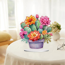 Load image into Gallery viewer, Acrylic Special Shape Cactus Flower 5D DIY Diamond Painting Desktop Ornaments
