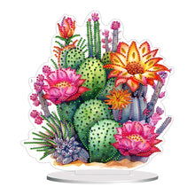 Load image into Gallery viewer, Acrylic Special Shape Cactus Flower 5D DIY Diamond Painting Desktop Ornaments
