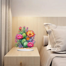 Load image into Gallery viewer, Acrylic Special Shape Cactus Flower 5D DIY Diamond Painting Desktop Ornaments
