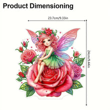 Load image into Gallery viewer, Acrylic Special Shape Rose Fairy 5D DIY Diamond Painting Desktop Ornaments
