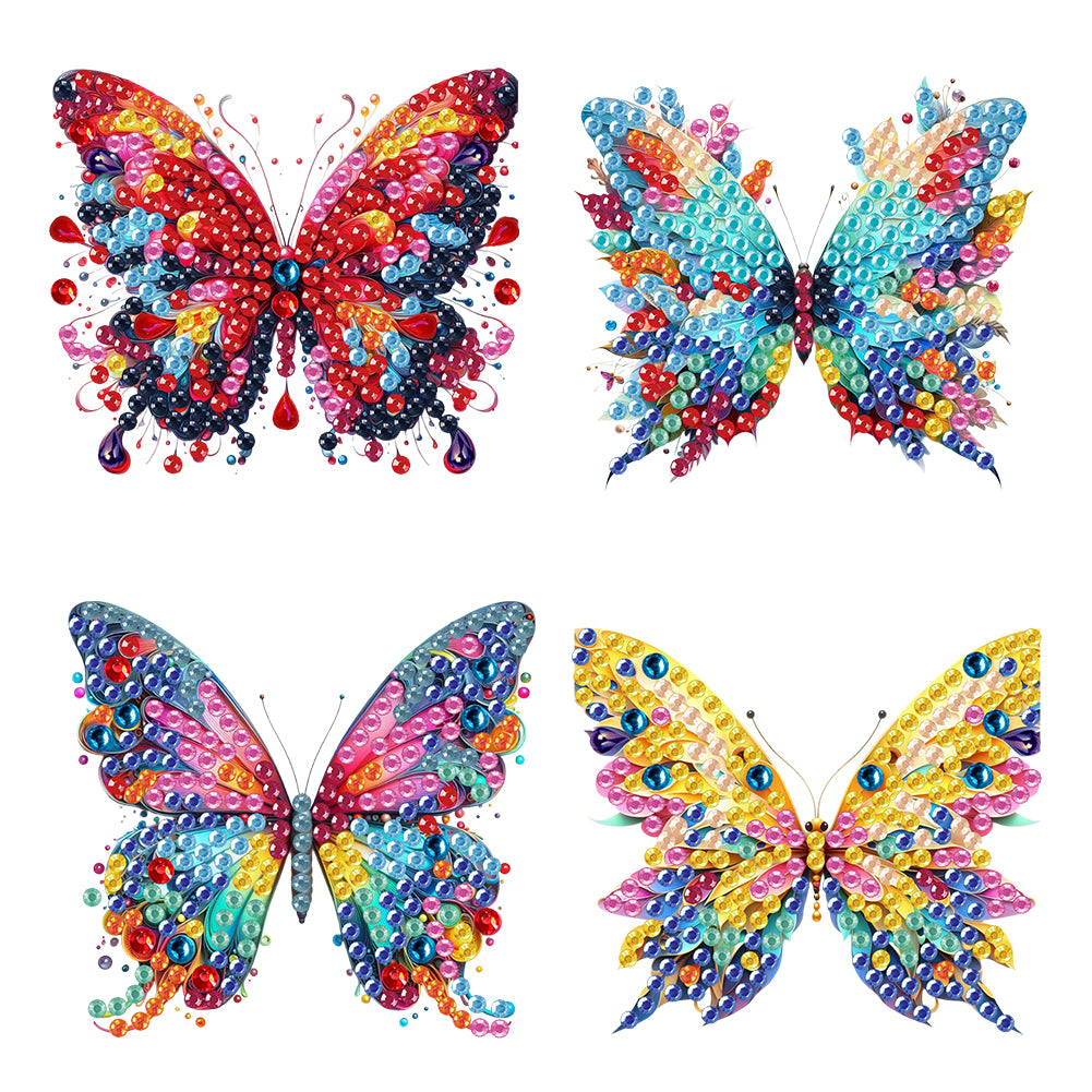 4Pcs Diamond Painting Brooch Diamond Painting Pins DIY Diamond Pins Party Favors