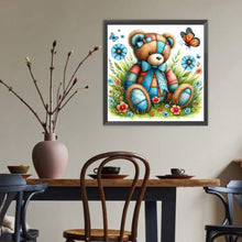Load image into Gallery viewer, Diamond Painting - Full Round - Butterfly Teddy Bear (40*40CM)
