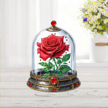 Load image into Gallery viewer, Acrylic Special Shape Red Rose Diamond Painting Desktop Ornaments for Girlfriend
