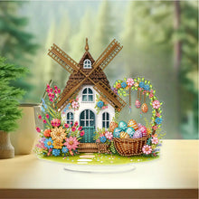 Load image into Gallery viewer, Acrylic Special Shape Easter Windmill Diamond Painting Desktop Ornaments
