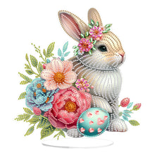 Load image into Gallery viewer, Acrylic Special Shape Easter Rabbit Diamond Painting Desktop Ornaments
