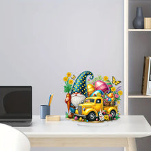 Load image into Gallery viewer, Acrylic Special Shape Easter Truck Diamond Painting Desktop Ornaments Kit
