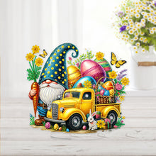 Load image into Gallery viewer, Acrylic Special Shape Easter Truck Diamond Painting Desktop Ornaments Kit
