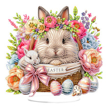 Load image into Gallery viewer, Acrylic Special Shape Easter Rabbit Diamond Painting Desktop Ornaments
