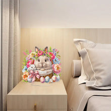 Load image into Gallery viewer, Acrylic Special Shape Easter Rabbit Diamond Painting Desktop Ornaments
