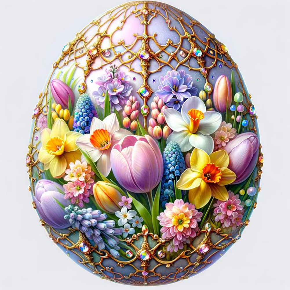 Diamond Painting - Full Round - Easter eggs (30*30CM)