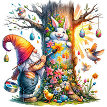 Load image into Gallery viewer, Diamond Painting - Full Round - Easter gnome painting (30*30CM)
