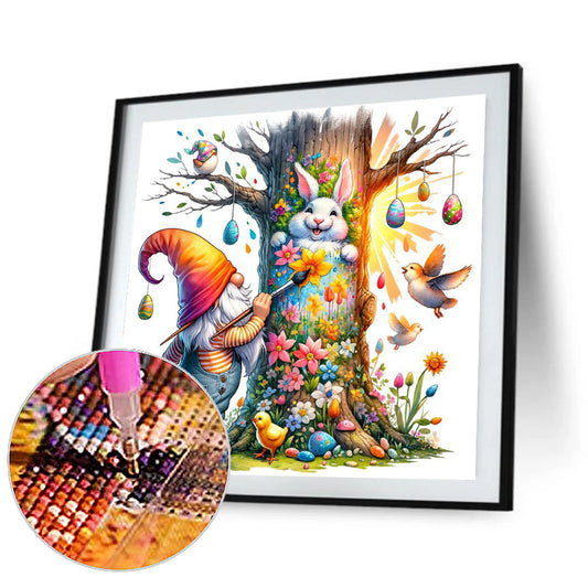Diamond Painting - Full Round - Easter gnome painting (30*30CM)