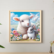 Load image into Gallery viewer, Diamond Painting - Full Round - Easter sheep and rabbits (30*30CM)
