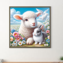 Load image into Gallery viewer, Diamond Painting - Full Round - Easter sheep and rabbits (30*30CM)
