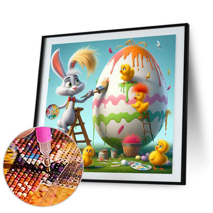 Diamond Painting - Full Round - Easter bunny (30*30CM)
