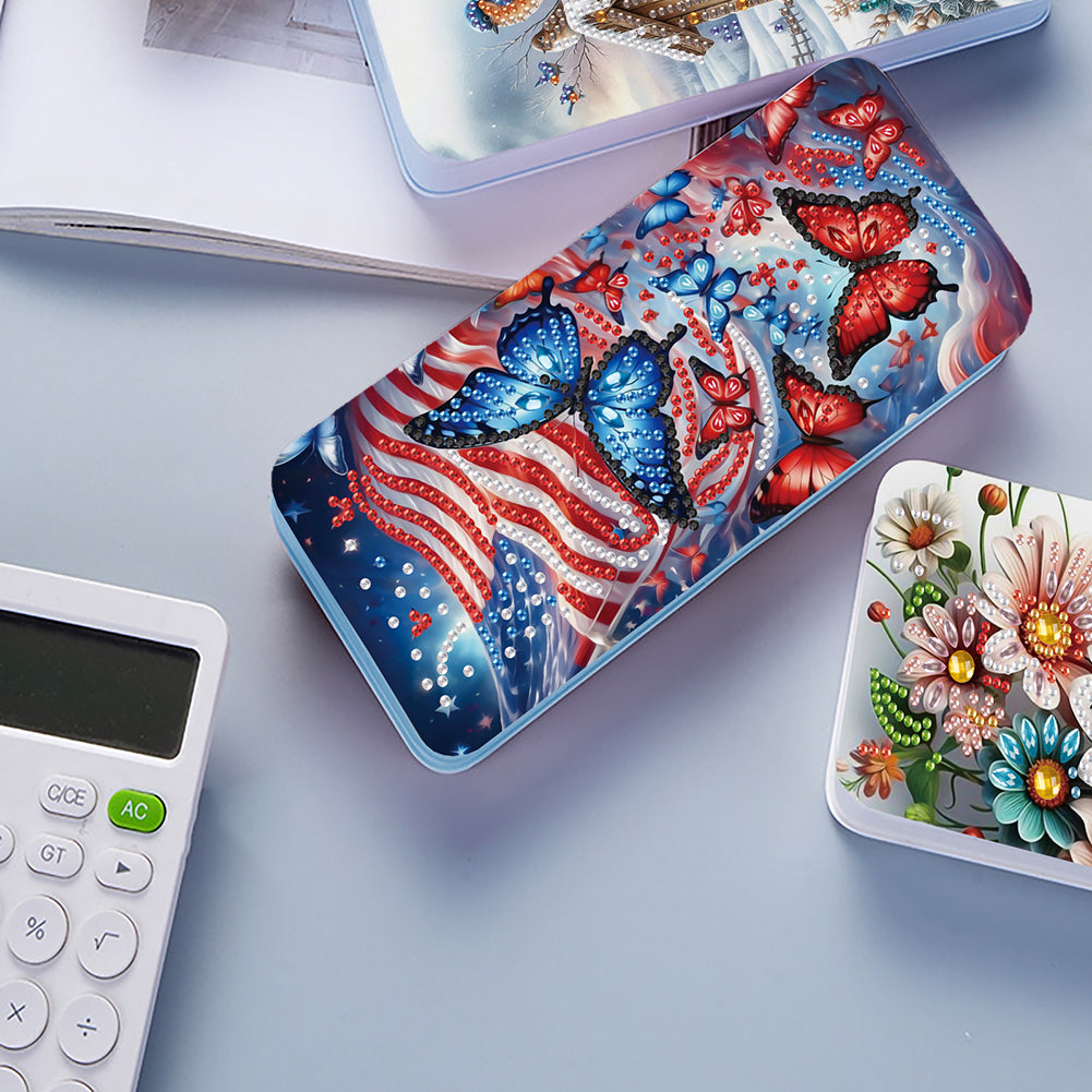 Diamond Painting Pencil Case DIY Diamond Painting Stationery Case for Art Crafts