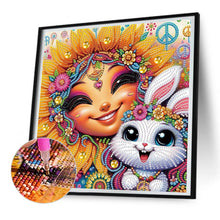 Load image into Gallery viewer, Diamond Painting - Partial Special Shaped - Cute Kids (30*30CM)
