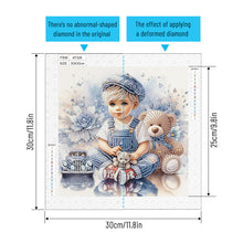 Load image into Gallery viewer, Diamond Painting - Partial Special Shaped - Cute Kids (30*30CM)
