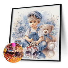 Load image into Gallery viewer, Diamond Painting - Partial Special Shaped - Cute Kids (30*30CM)
