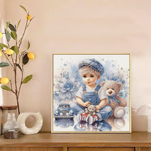 Load image into Gallery viewer, Diamond Painting - Partial Special Shaped - Cute Kids (30*30CM)
