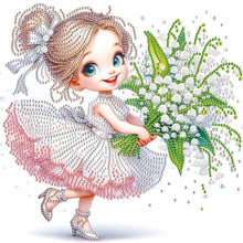 Load image into Gallery viewer, Diamond Painting - Partial Special Shaped - Cute Kids (30*30CM)
