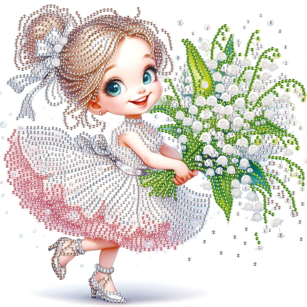 Diamond Painting - Partial Special Shaped - Cute Kids (30*30CM)