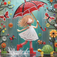 Load image into Gallery viewer, Diamond Painting - Partial Special Shaped - Cute Kids (30*30CM)
