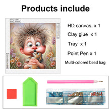 Load image into Gallery viewer, Diamond Painting - Partial Special Shaped - Cute Kids (30*30CM)
