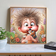 Load image into Gallery viewer, Diamond Painting - Partial Special Shaped - Cute Kids (30*30CM)
