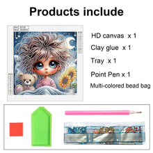 Load image into Gallery viewer, Diamond Painting - Partial Special Shaped - Cute Kids (30*30CM)
