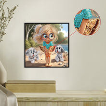Load image into Gallery viewer, Diamond Painting - Partial Special Shaped - Cute Kids (30*30CM)
