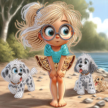 Load image into Gallery viewer, Diamond Painting - Partial Special Shaped - Cute Kids (30*30CM)
