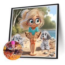 Load image into Gallery viewer, Diamond Painting - Partial Special Shaped - Cute Kids (30*30CM)

