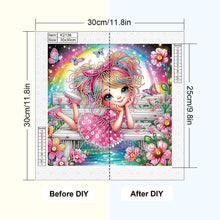 Load image into Gallery viewer, Diamond Painting - Partial Special Shaped - Cute Kids (30*30CM)
