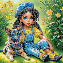 Load image into Gallery viewer, Diamond Painting - Partial Special Shaped - Cute Kids (30*30CM)
