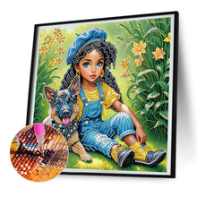 Load image into Gallery viewer, Diamond Painting - Partial Special Shaped - Cute Kids (30*30CM)
