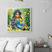 Load image into Gallery viewer, Diamond Painting - Partial Special Shaped - Cute Kids (30*30CM)
