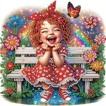 Load image into Gallery viewer, Diamond Painting - Partial Special Shaped - Cute Kids (30*30CM)
