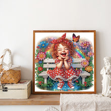 Load image into Gallery viewer, Diamond Painting - Partial Special Shaped - Cute Kids (30*30CM)
