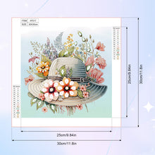 Load image into Gallery viewer, Diamond Painting - Partial Special Shaped - Flower Hat (30*30CM)
