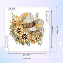 Load image into Gallery viewer, Diamond Painting - Partial Special Shaped - Flower Cowboy Hat (30*30CM)
